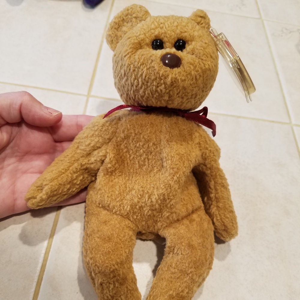 Beanie Babies Curly Bear - Many Errors - MINT!!